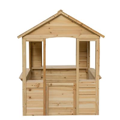 China Simple Design Easily Gathered Children Garden Toys Playhouse Wooden Kids Outdoor Playhouse for sale