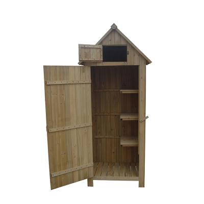 China Sturdy Shape House Plant Supply Strong And Sturdy Tool Shed Outdoor Wooden Garden Box Storage Outdoor Storage Shed for sale