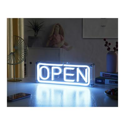 China Hotel Cable DIY Party Neon Sign Good Quality Custom Neon Sign Hotel USB LED Office Glass Open Neon Sign for sale