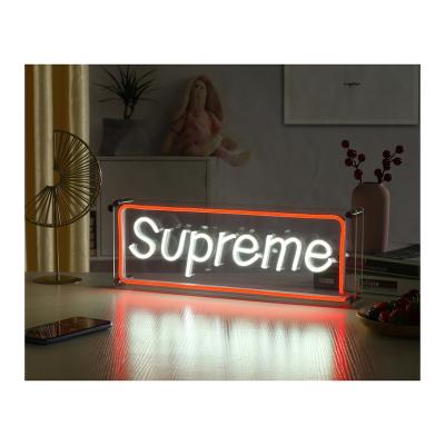 China Hot Selling Supreme Hotel USB Cable DIY LED Neon Sign Light Anime Office LED Neon Sign for sale