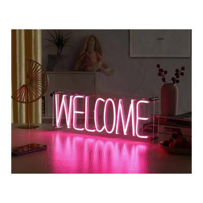 China Hot Sale USB LED Hotel Sale Office LED Cable DIY Party Happy Birthday Neon Sign Neon Letters Welcome Neon Sign for sale