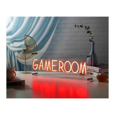 China Hotel OEM USB LED Flex DIY Acrylic Neon Signs Game Room Office LED Neon Sign Custom Neon Sign for sale