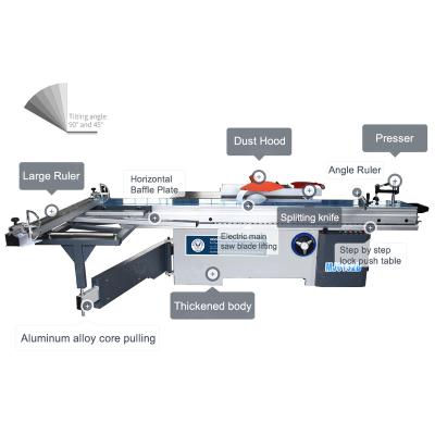 China Best Quality China Manufacturer Horizontal Sliding Table Machines Panel Saw and Milling for sale