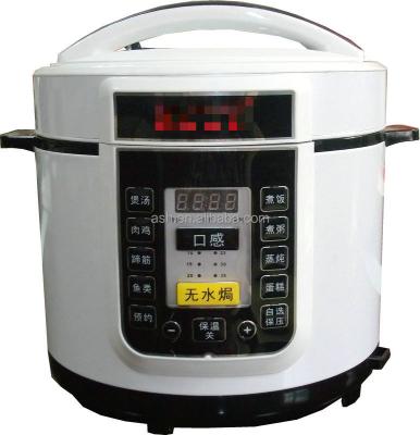 China Cooking time presetting black and white design--smart electric pressure cooker for sale