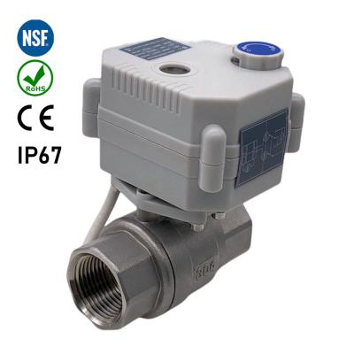 China Remote Water Control System Mini Motorized Ball Valve/MINI Smart Control Motorized Ball Valve/Remote Water Isolation Valve for sale