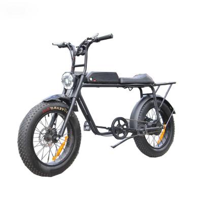 China Aluminum alloy 750W high power fat tire electric bike moped scooter suit for snow ground with lithium battery for sale