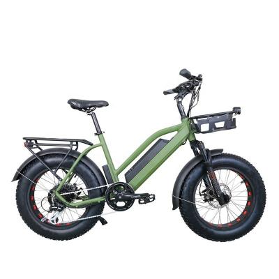 China Aluminum Alloy AOK Mini Electric Bike Nice Fat Shape 500W 8FUN Motor Electric Bicycle /ebike With Front Basket for sale