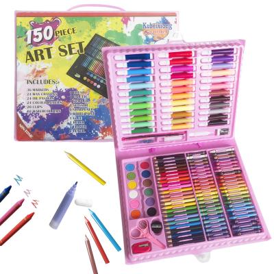 China 150PCS Drawing Art Set Multiple Colors Safe Art Kit for Kids 33.5*27*3.5cm for sale