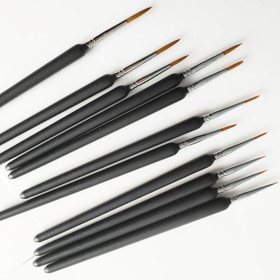 China Acrylic Painting 12 Different Size Watercolor Hair Material Nylon Brush For Students, Children, Student for sale