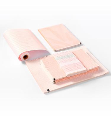 China Medical Exam Customized ECG Paper 110mm x 20m Chart Printing Electrocardiogram Paper 12 Channel Medical Recording Ecg Rolls for sale