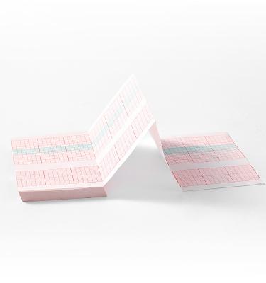 China Medical Examination Red Grid Ecg Paper Heat Sensitive 110mm Long Shelf Life Used In Hospital ECG Printer for sale