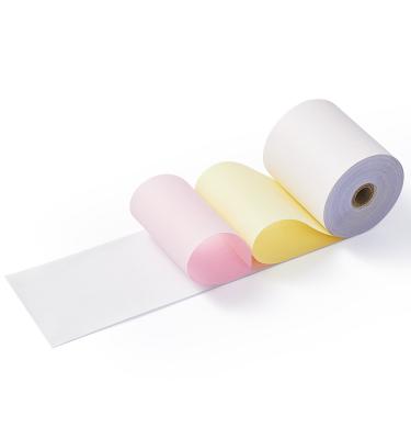 China Premium Jumbo Virgin Wood Pulp Quality 50gsm Roll NCR Paper Bill Book Printing Non-Carbonless Paper for sale