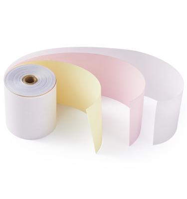 China Bill 381mm 241mm 580mm CB CFB CF 4 Layers Carbonless Paper Elephant Roll Paper Raw Materials for sale