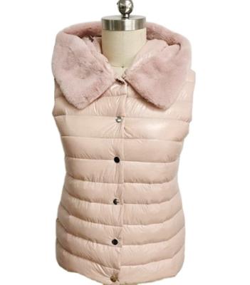 China 2020 waterproof NEW FASHION POLYAMIDE DOWN WOMENS FEATHER VEST for sale