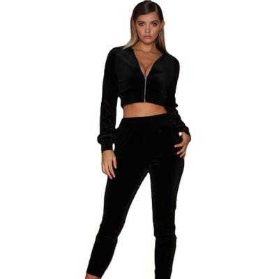 China Anti-pilling 2021 soft spring fabric women 2 pieces set women fashion clothes women loungewear tracksuit in stock for sale