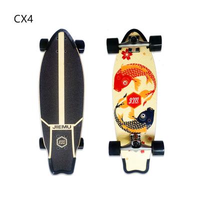 China Hot Selling Adult China Maple CX4 CX7 Surfing Full 7 Layers Truck Surf Skateboard Skate Board for sale