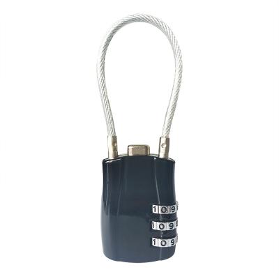 China Door/Cabinets /Gyms/Suitcases Wholesale 3 Digit Digital Cable Combination Password Padlock for sale