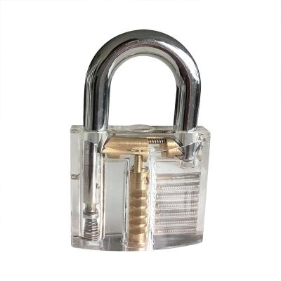 China Transparent Locksmith Practice Clear Padlock Practice Padlock Lock Picking Box Packaging for sale