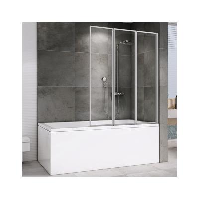 China Modern Wall Mounted Glass Pivot Shower Screen Pivot Bathroom Tempered Glass Open Shower Screen for sale