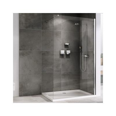 China Modern Custom Walk In Shower Door Minimalist Bathroom Shower Screen Glass Enclosure Tempered Shower Door for sale