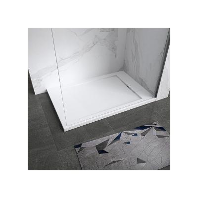 China Modern Rectangular Luxury Minimalist Shower Tray High Quality Boutique Style Stone Shower Tray for sale