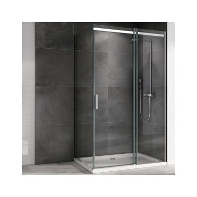 China Modern Sliding Tempered Double Glass Shower Enclosure High Quality Double Glass Enclosure With High End Hotel Shower Door for sale