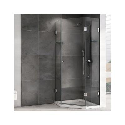 China Modern High Quality Aluminum Alloy 180 Degree Shower Glass Partition Cut Out Custom Silver Glass Door Clip for sale