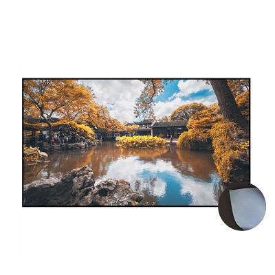 China Vista XG 100 inch UST ALR dedicated soft projection screen for laser TV, ultra narrow frame screen projection for home theater. for sale