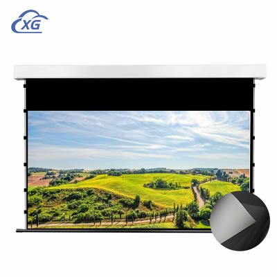 China XG 72 inch ALR Electric Tag-Voltage ULT Remote Control Motorized Projection Screens, 4k hd home theater screen projection for sale