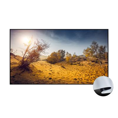 China Vue XG 133-200 inch fixed frame matte white projection screens, ultra narrow edge 4k hd for home theater screen projection. for sale