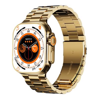 China Other Fashion Gold Smart Watch with 49mm Steel Band and Multifunctional Sports Smart Bracelet for Women Men for sale