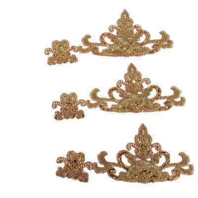 China Ethnic Embroidered Trimming Lace Trimming Design Viable Trim Gold Lace for sale