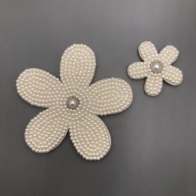 China Other Flower Rhinestone Crystal Iron On Patch Starfish Rhinestone Patches Beads Applique Heat Press for sale