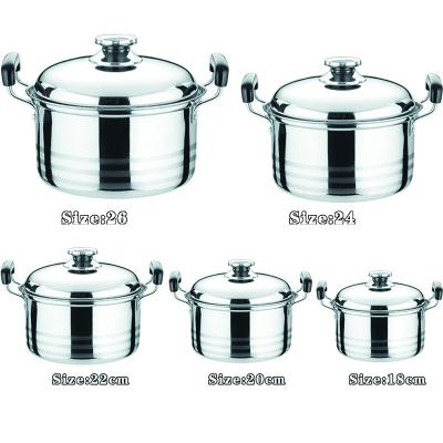 China Low Price Manufacturer 10pcs Stainless Steel Cookware Pot Viable Hot Pan Sets Metal Logo OEM Custom Nonstick Frying Pan for sale