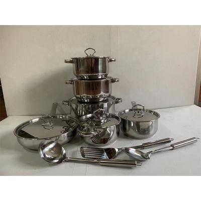 China South Africa Viable Hot Sales Cookware Sets Best Price Stainless Steel Manufacturer 15PCS Cooking Pots Color Box Customized Color for sale