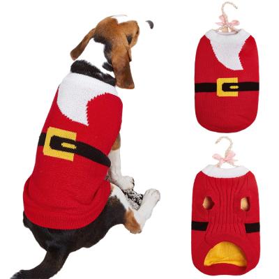 China Sustainable Pet Christmas Clothes Lovely Christmas Family Sweaters Sweatshirts For Dogs Pet Sweater Set for sale