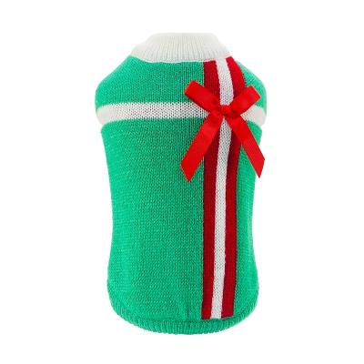 China 2021Newest Christmas Stocked Item Knitting Fluffy Pet Sweater For Outwear for sale