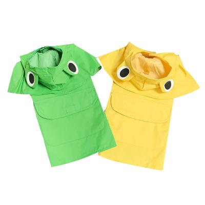 China Stocked 2021 New Design Dog Raincoat Acrylic Material Cute Ears Dog Rainproof Clothes Raincoat for sale