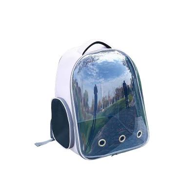 China Breathable Fashion Outside Semicircle Pet Backpack Carriers Oxford Material Portable Outdoor Travel Dog Carrier Bag for sale