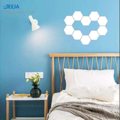 China DIY JEJA 3D Figure LED Art Light Panels APP Control Honeycomb Wall Lamp Hexagon Light with Music Sync for sale