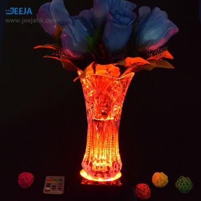 China Event vase/trophy cup/photo crystal crystal with LED light circle 10leds base KR10 for trophies and awards for sale