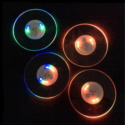 China Event Coaster LED Cup Holder Lights For Wine Liquor Bottle for sale