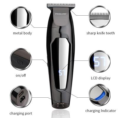 China New design car men's hair trimmer professional color fashion trimmer high quality electric blade cool black hair s-kn-1879 T for sale