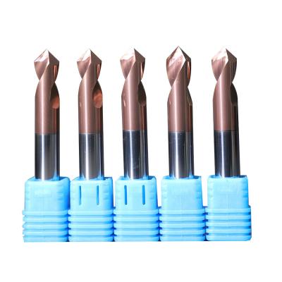 China Best Selling High Speed ​​Cutting Quality Chamfer Endmill Carbide Hardware Tools Coating Fixed Point Chamfering Dual Function Countersink Cutter for sale