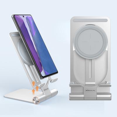 China For Phone Stand+wireless Charger Nillkin Wireless Charger Folding Mobile Phone Holder Stand 15W Quick Charging Desktop Stand for sale