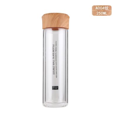 China Outdoor Unique Designer Stocked Camping Reusable Sublimation Drinking Borosilicate Water Bottle Glass for sale