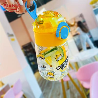 China RTS Cute Single Leakproof Borosilicate Bottle Stored Reusable Drinking Water Glass for sale