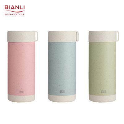 China Creative Minimalist Viable Unique Personal Travel Thermos Plastic Reusable Coffee Mug Christmas for sale