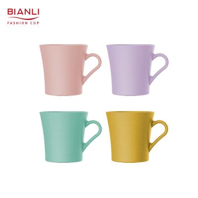 China Mini Wheat Straw Nordic Portable Eco-Friendly Mug Custom Printing Biodegradable Viable for sale