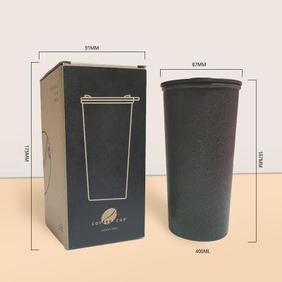 China Wholesale Custom 400ML Coffee Viable Coffee Grounds Matte Reusable Christmas Travel Portable Coffee Mug for sale